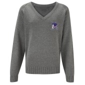 St Ninians - Embroidered V-Neck Sweatshirt